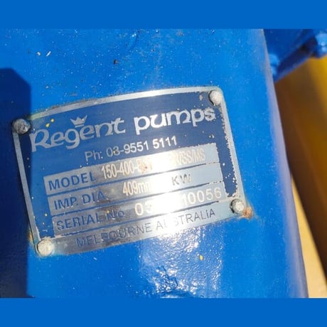 1600 GPM @ 200' TDH Regent Pumps #150-400-B17, Centrifugal Pump, 6" x 8", pontoon mounted, 74 HP, 1480 RPM - Image 4