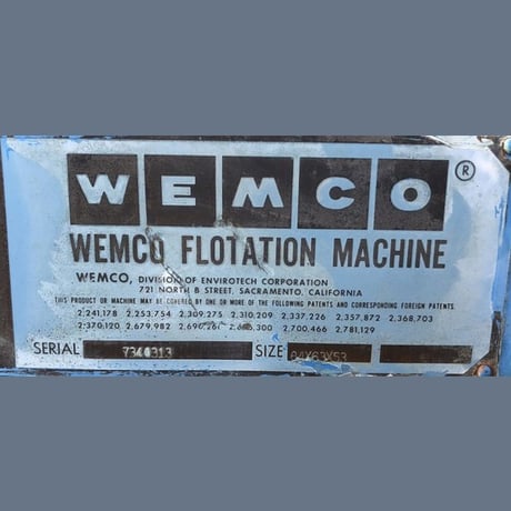 Wemco #84, Flotation Unit Cell, 84" x 63" x 53", Feed/Discharge Boxes, 15 HP, 575 V., 1180 RPM, V-Belt Drive - Image 9