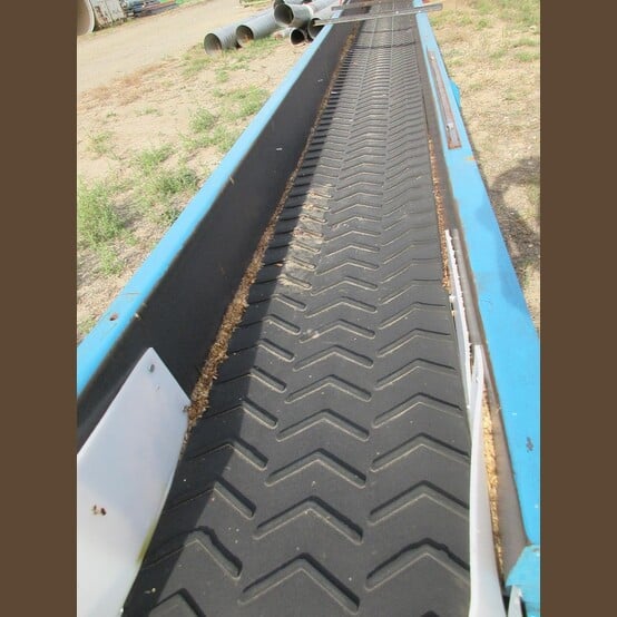 18" x 58' Troughed Channel Conveyor, 0.25" Thick 3 PLY Chevron Belt, 48" width x 63' L x 51" H Overall - Image 6