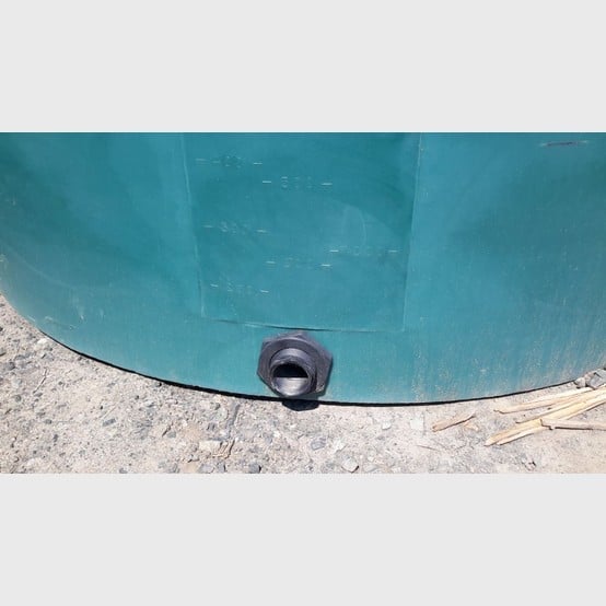 1,500 Gallon Vertical Polyethylene Tank, 84" diameter x 80" H, 6,750 Liters, 2" Fitting, NEW, N - Image 3
