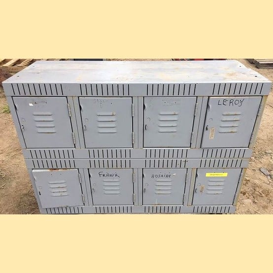Cube Personnel Lockers, 8 Individual Locking Compartments, 10" width x 11.5" H - Image 1
