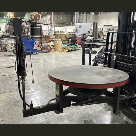 3,500 lb. Durant #3512-48, Pallet-Type Uncoiler, 48" diameter Turntable, 0-12 RPM - Image 2