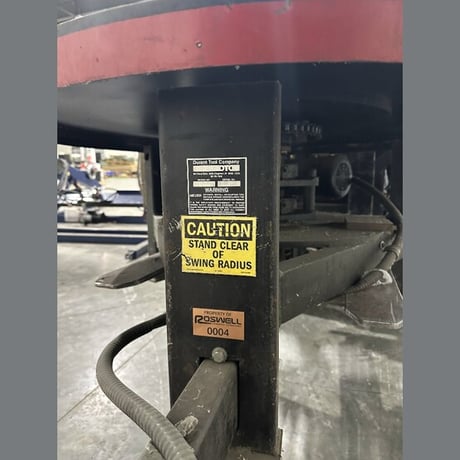 3,500 lb. Durant #3512-48, Pallet-Type Uncoiler, 48" diameter Turntable, 0-12 RPM - Image 7