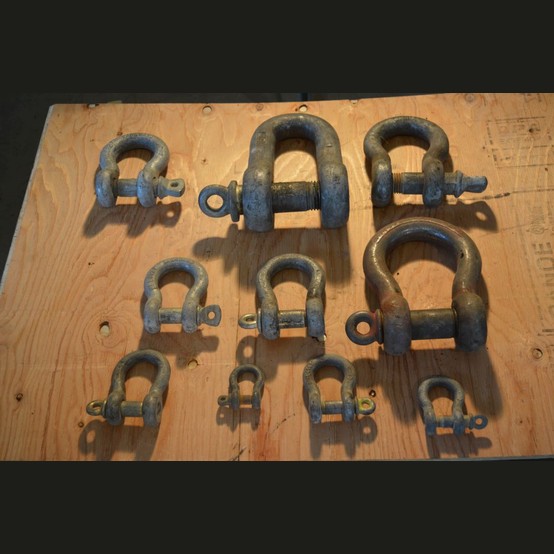 Rigging Shackles, Assorted Sizes 1/2" to 2", Various Quantities - Image 1