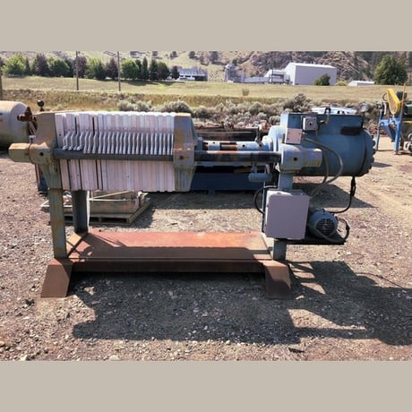 24" x 24" Plate and Frame Filter Press, 15 plates - Image 1