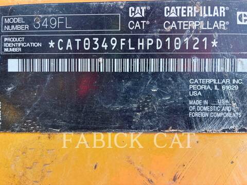 Caterpillar 349F, 7678 hours, S/N: HPD10121, 2017 - Image 6