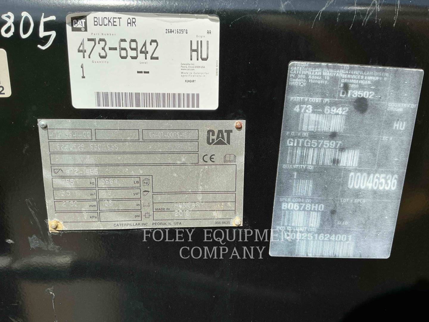 Caterpillar 4.5CY FUSION ROLL OUT BUCKET, Bucket, S/N: CH-07-00179-16, - Image 6