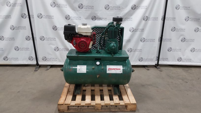 Champion #R-Series, reciprocating, gas powered air compressor, Honda GX 390 gas motor, 12 HP - Image 1