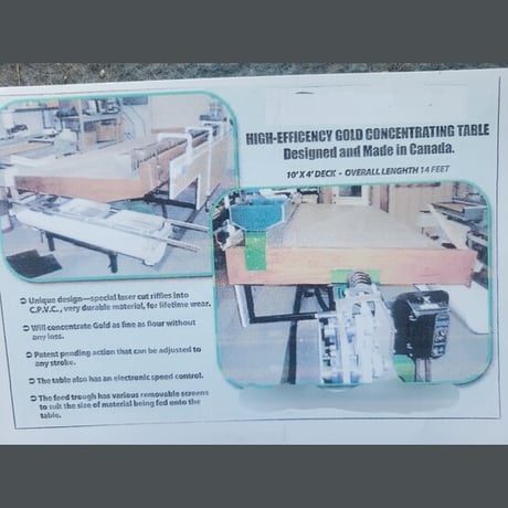 Sandy Lab, 10' x 4' Gold Concentrating Table, Gravity Separation, Never Used - Image 2