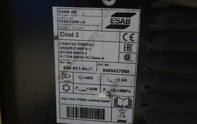 Esab #WARRIOR-500i-CC/CV, multi-process welder, 360-575 V. - Image 8