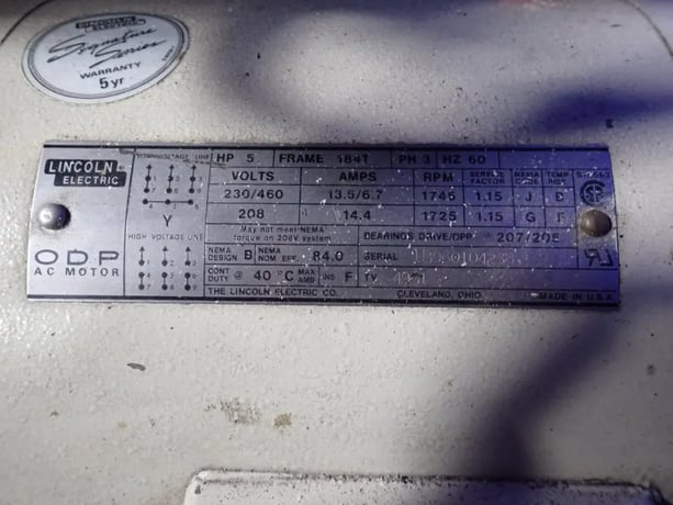 12x12" Nelmor #G1012P1, granulator, 5 HP, 230/460 V. - Image 10