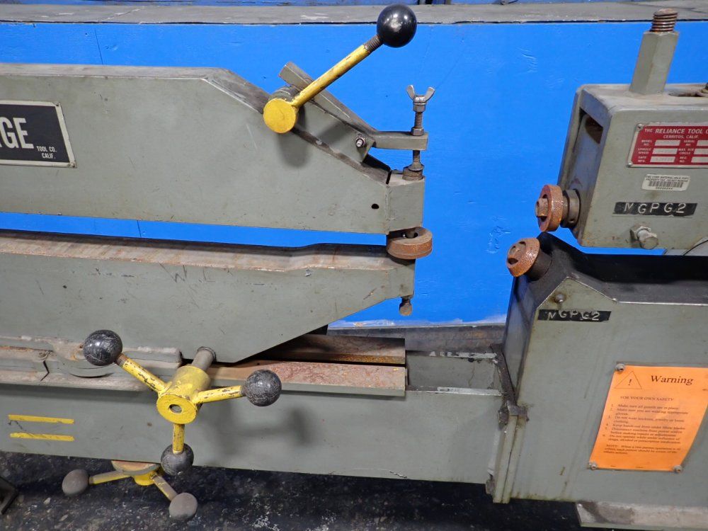 Reliance Tool #CS-24H5274, rotary circle shear, 52" capacity, 1978 - Image 7