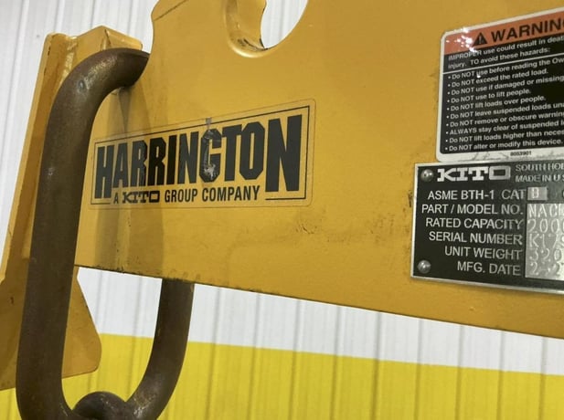 20000 lb. Kito #NACL-10-48, narrow arm coil lift picker, 48" arm, 24" throat, 20"-48" width, 2020 - Image 4