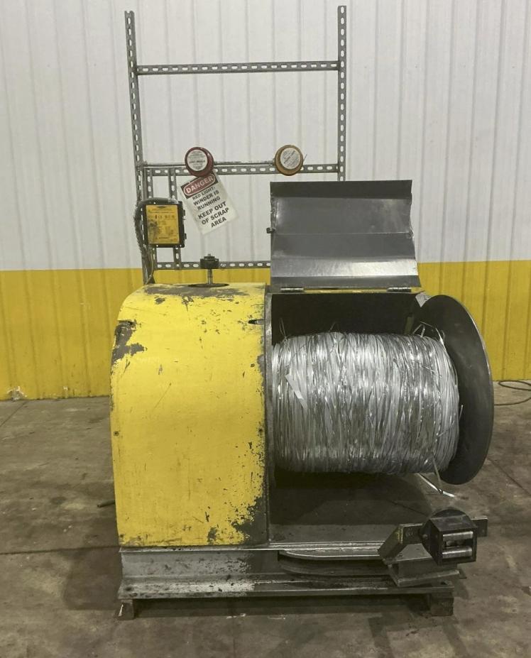 Wean, motorized scrap winder coiler, 24" W, 30" diameter, 1" x .105" - Image 1