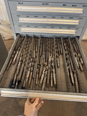10 Drawer, Stanley Vidmar, industrial storage cabinet - Image 7