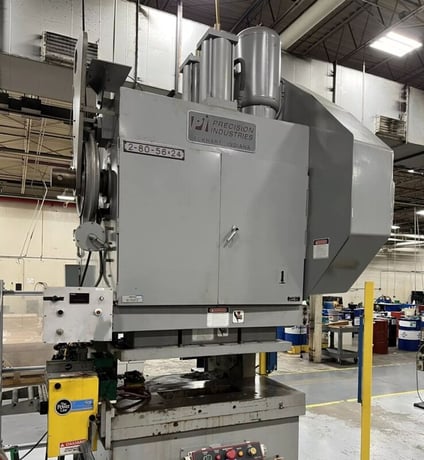 80 Ton, Precision #2-80-56x24 / 80n-g2-obs, Double Point Press, 3" stroke, 14" Shut Height, 120 SPM, 5" adj. - Image 2