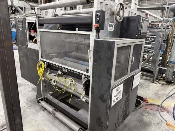 GWF #38", Universal portable inline UV Coater, 38" web, 1600 FPM, HMI Control, casters & levelers, 2017 - Image 1