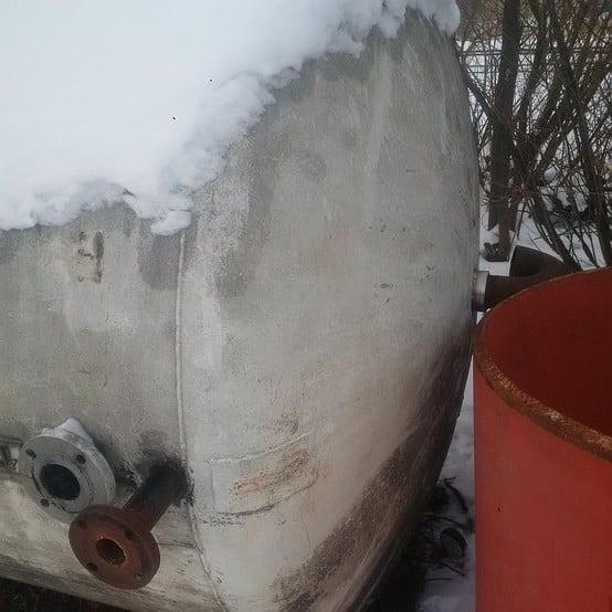 4600 gallon horizontal tank, 6' diameter x 22' long, 1/4" thick, 304 Stainless Steel - Image 2