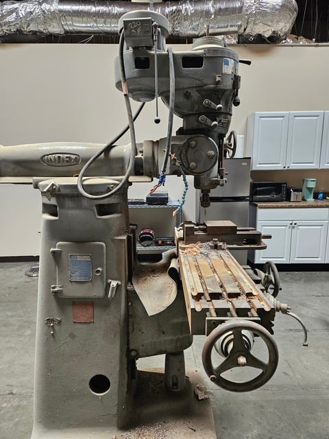 Wells-Index #745, Vertical Knee Mill, 9" x 46" table, 1.5 HP, 2850 RPM, 220/440 Volts, 3PH, 1973 - Image 1