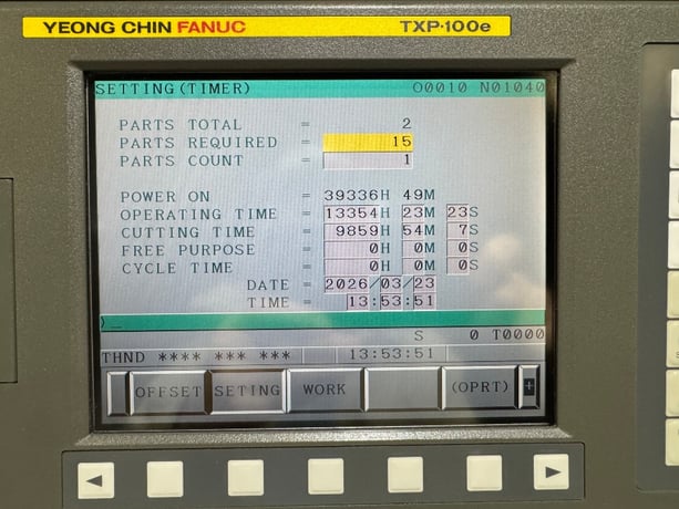 YCM Supermax #TC-26, CNC Lathe & Turning Center, 19.6" swing, 25.59" turning length, 17.7" turning diameter - Image 5