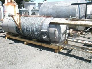525 gallon Stainless Steel Jacketed Tank, 36" diameter x 10' straight height, dished heads, 18" diameter - Image 3