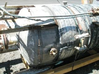 525 gallon Stainless Steel Jacketed Tank, 36" diameter x 10' straight height, dished heads, 18" diameter - Image 6