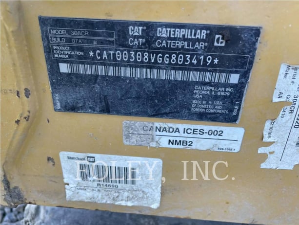 Caterpillar 308-07CR, 2405 hours, S/N: GG803419, 2021 - Image 6