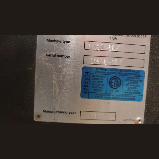 Rapid #G400-6CK, Plastic Granulator, 5 Rotor Blades, 2 Bed Knives, 15 HP, 480 V., 3 Phase, 2007 - Image 8