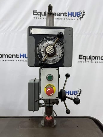 Delta, 4 head gang vari-speed drill press station, 95-3/8" x 23-1/2" table surface - Image 6