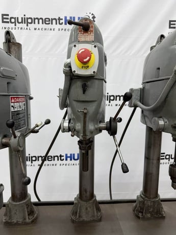 Delta, 4 head gang vari-speed drill press station, 95-3/8" x 23-1/2" table surface - Image 8