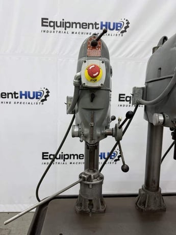 Delta, 4 head gang vari-speed drill press station, 95-3/8" x 23-1/2" table surface - Image 9
