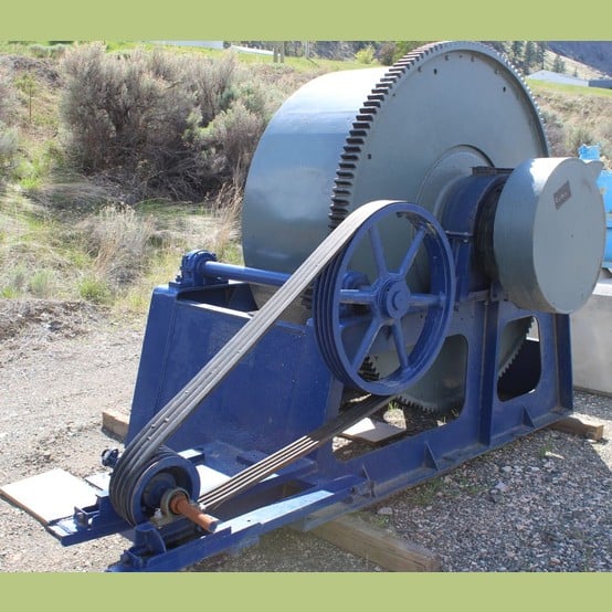 6.5' x 2' Skid Mounted ball mill - Image 1