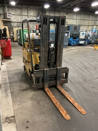 6000 lb. Caterpillar #TC60D, LP forklift, 3 stage mast, class 3, 48" forks - Image 4