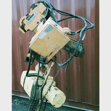 3 Ton, Demag electric hoist, 6000 lb. Yale KEL310TH10S3 trolley - Image 3