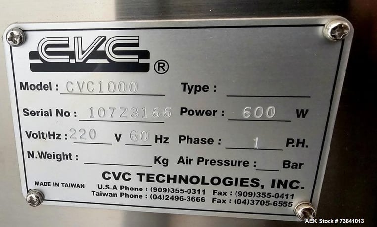 CVC #CVC1000, inline tablet/capsule counter, Stainless Steel - Image 9