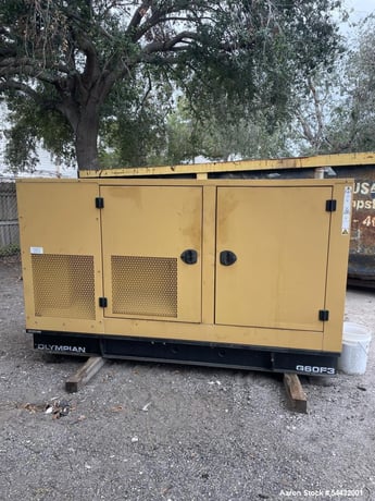 60 KW Olympian #G60F3, natural gas generator set, weather enclosure - Image 1