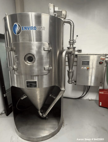EnviroStar #ES-500, centrifugal spray dryer, Stainless Steel, PLC - Image 1