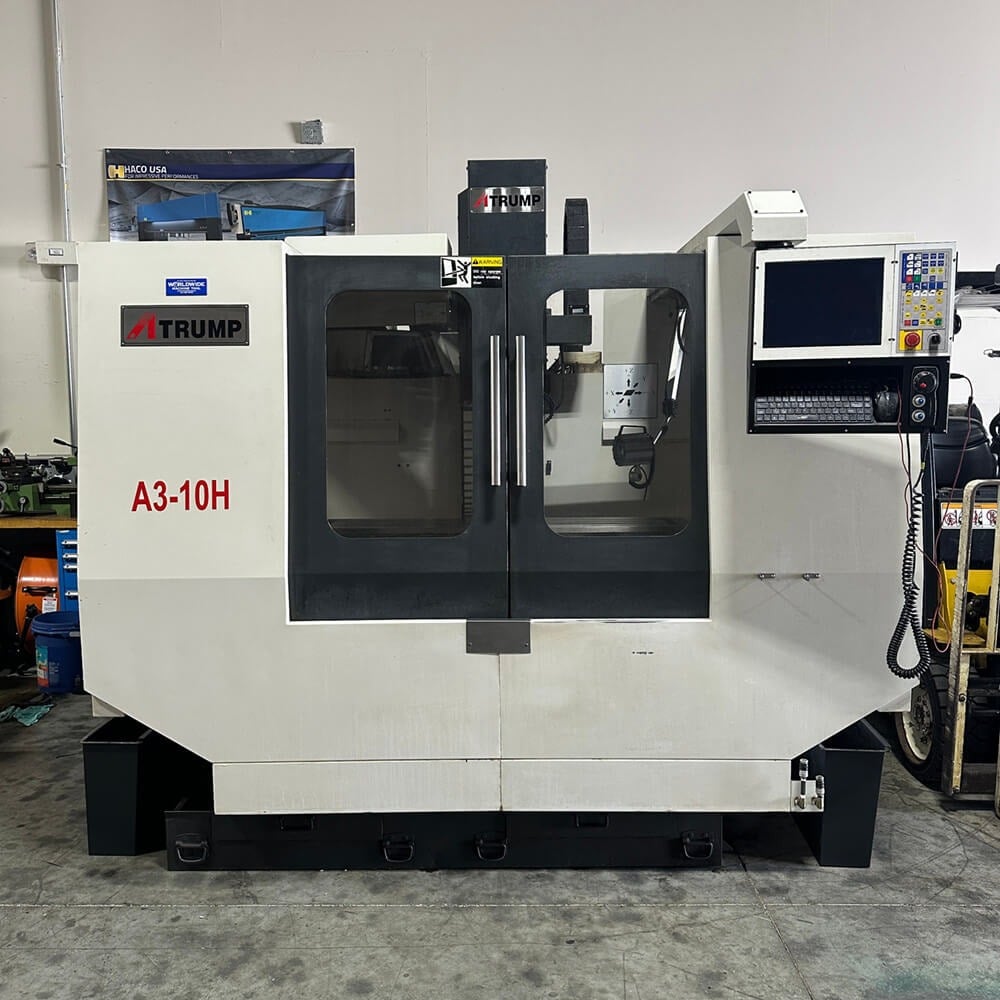 Atrump #A3-10H, CNC bed mill, 13" x60" tbl., 10 HP, 40" X, 20" Y, 20" Z, #40, 8k RPM, 3-Axis rigid head - Image 5