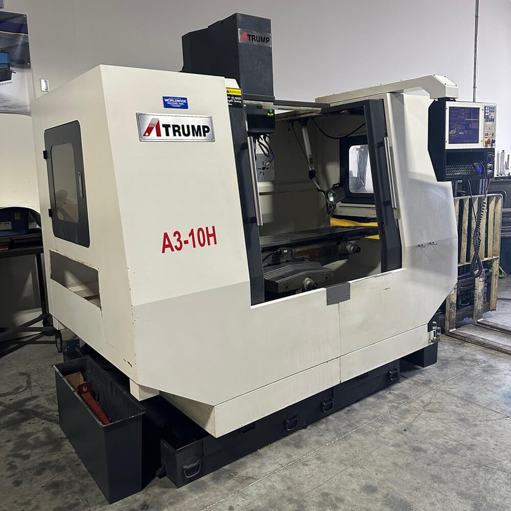 Atrump #A3-10H, CNC bed mill, 13" x60" tbl., 10 HP, 40" X, 20" Y, 20" Z, #40, 8k RPM, 3-Axis rigid head - Image 6