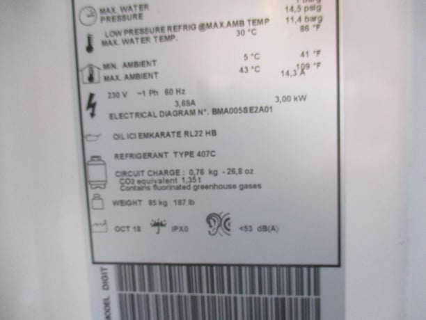 Parker Hyperchill Plus #ICEPOO5-WAFP3T, chiller, non-ferrous hydraulic circuit, 2019 - Image 6