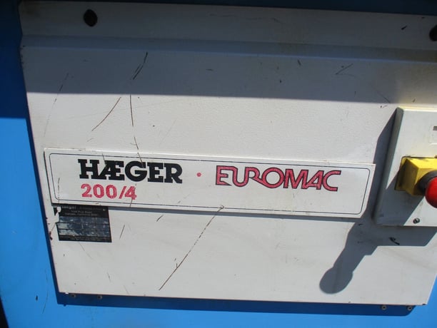 3/16" x 7" x 7" Euromac Haeger #200/4, hydraulic corner notcher, automatic hold-down - Image 7