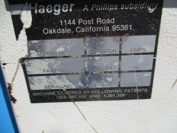 3/16" x 7" x 7" Euromac Haeger #200/4, hydraulic corner notcher, automatic hold-down - Image 8