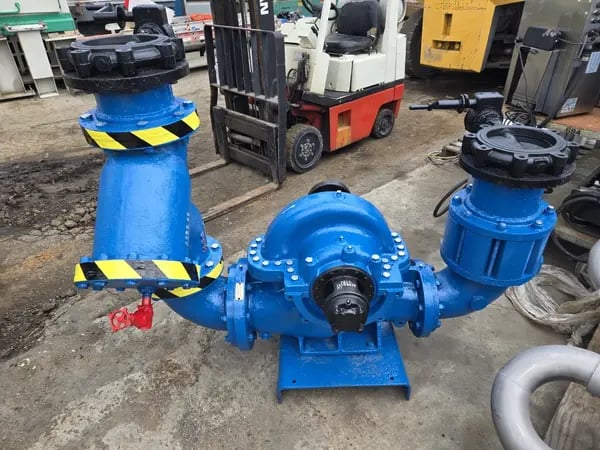 1550 GPM @ 135' PACO / Grundfos, 8" centrifugal water pump, w/ valves and traps - Image 7