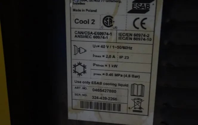 Esab #WARRIOR-500i-CC/CV, multi-process welder, 460 V. (3 available) - Image 8