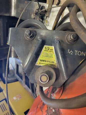 .5 Ton, Abell-Howe, jib crane, 10" Ht x 15' reach, CM hoist, 2000 - Image 4