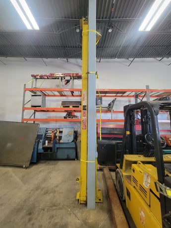 .5 Ton, Abell-Howe, jib crane, 10" Ht x 15' reach, CM hoist, 2000 - Image 9