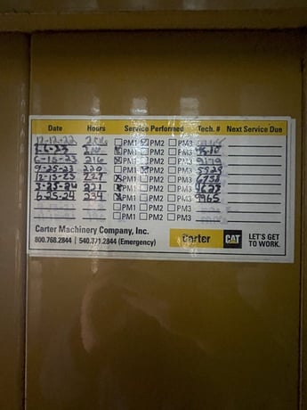 1825 KW Caterpillar #3516C, Diesel Generator, 2447 HP, 480 Volts, sound attenuated enclosure, Tier 2, 237 - Image 9