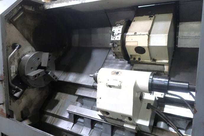 DMC #DL-55L, CNC turning center lathe, 2-Axis Fanuc 0iTD, 30.5" swing, 3-jaw 21" chuck, 2015 - Image 3