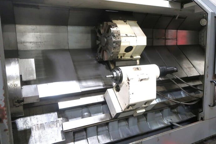 DMC #DL-55L, CNC turning center lathe, 2-Axis Fanuc 0iTD, 30.5" swing, 3-jaw 21" chuck, 2015 - Image 7