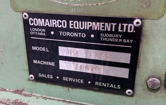 115/125 psi, Sullair #12B-50H, Rotary Screw Air Compressor - Image 3